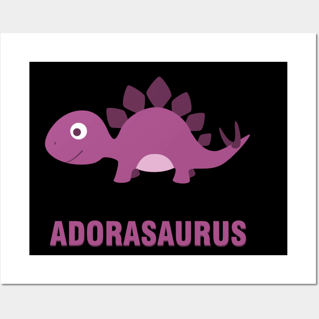 Adorasaurus 03 Wall Art by Bigrum P. Bear Designs